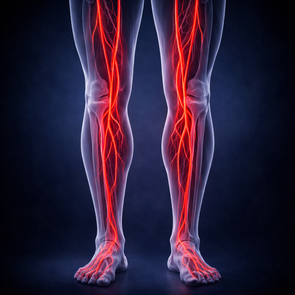 Venous ultrasound lower extremity illustration